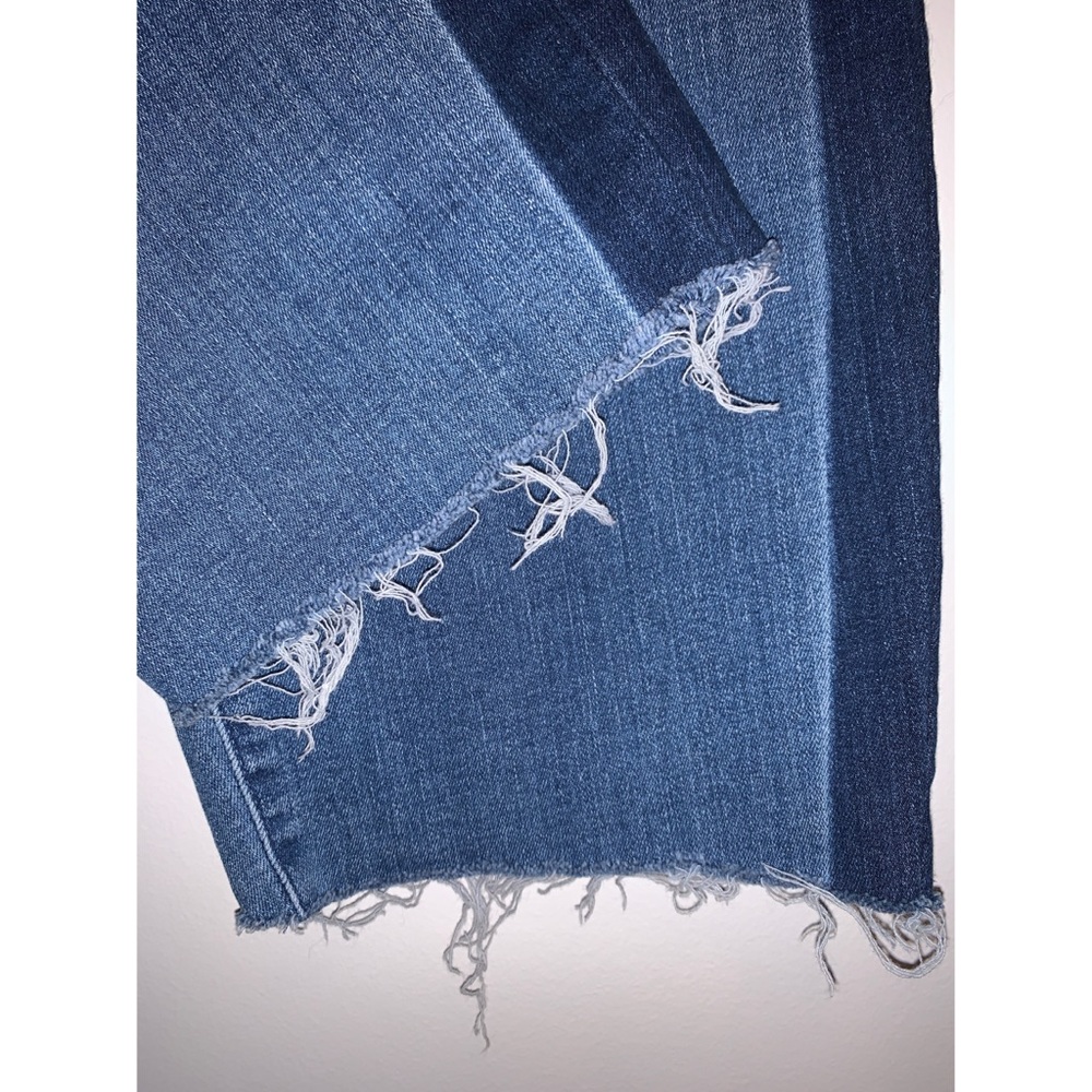 Ava & Viv 26W Cropped Dark Stripe Jeans